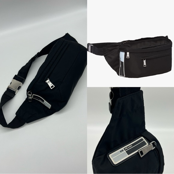 Authentic Prada Logo Patch nylon belt bag - Picture 3 of 10